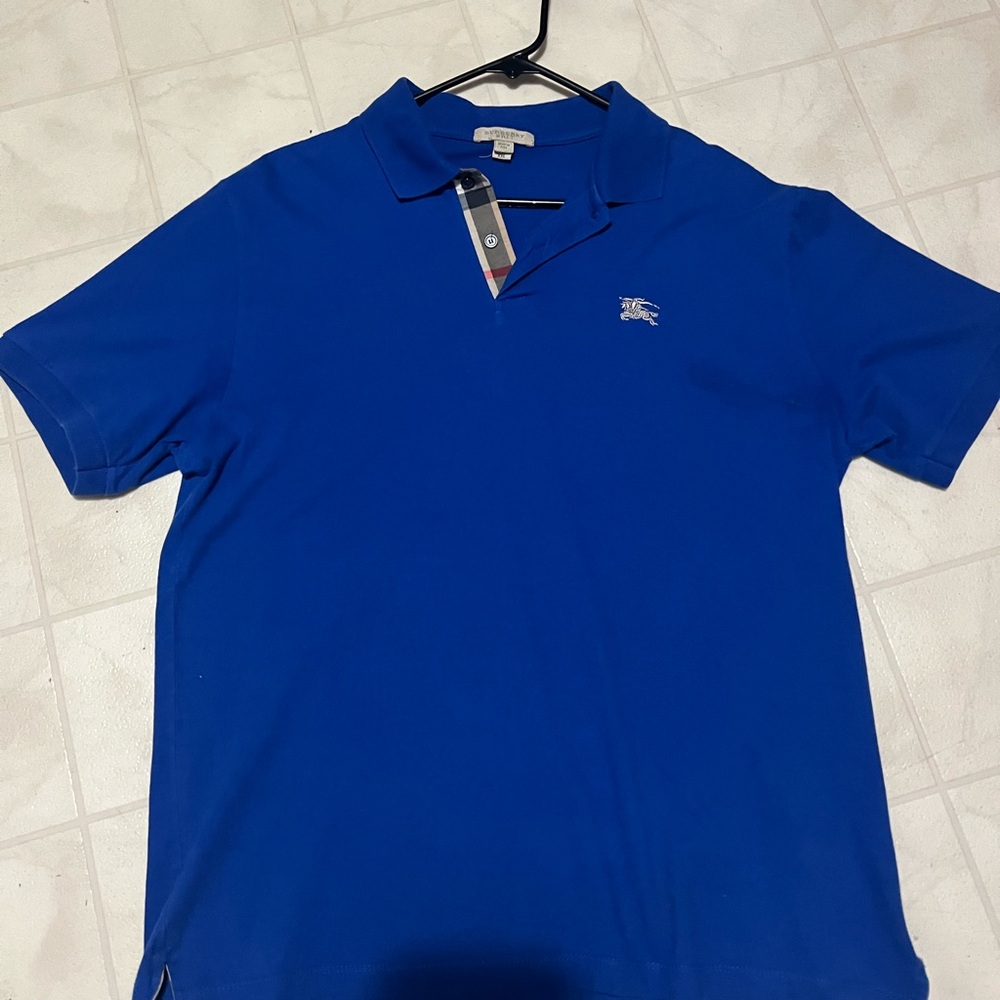 Burberry Royal Blue Polo Shirt